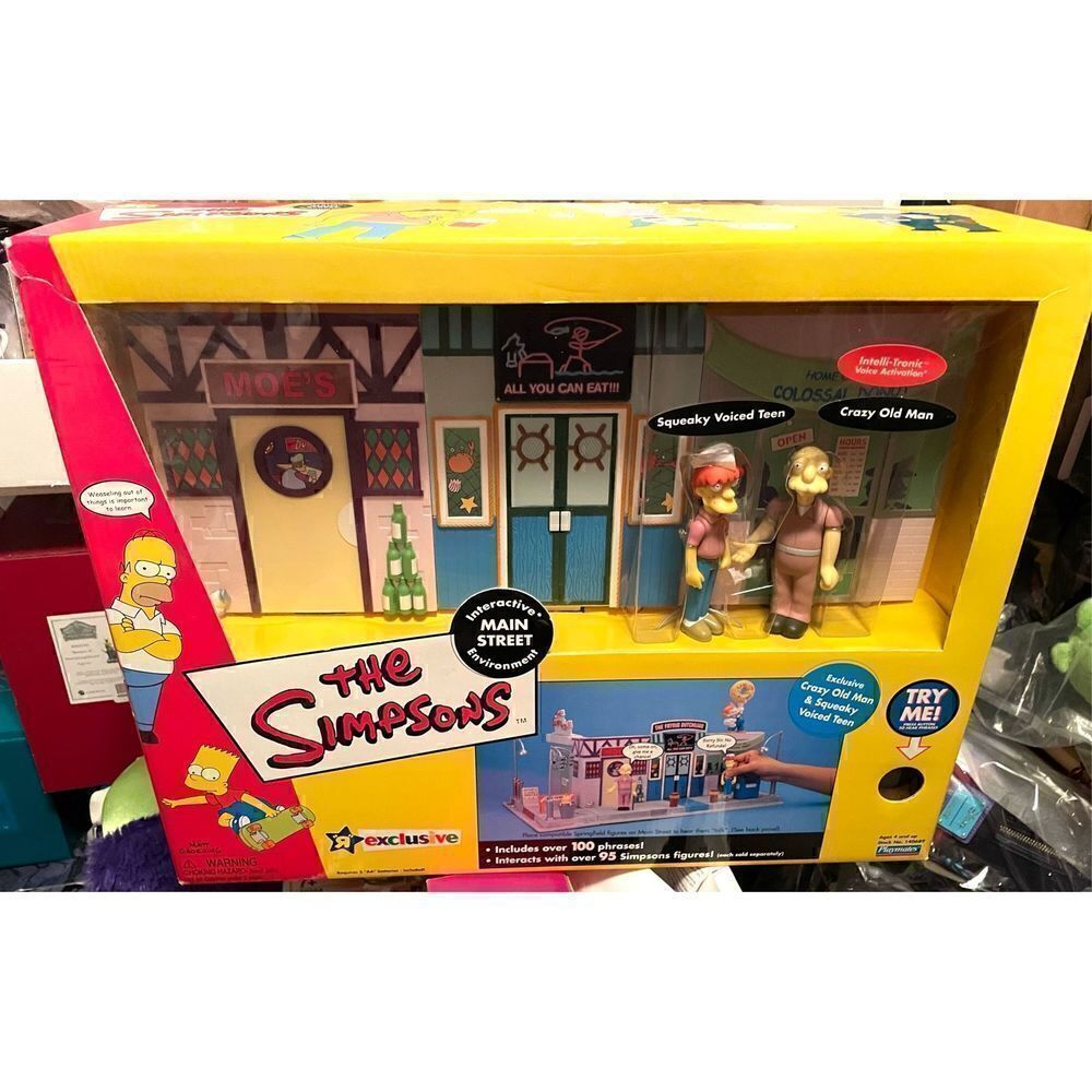 Simpsons Playmates Interactive Main St. Environment 2002  TRU Excl. NIB